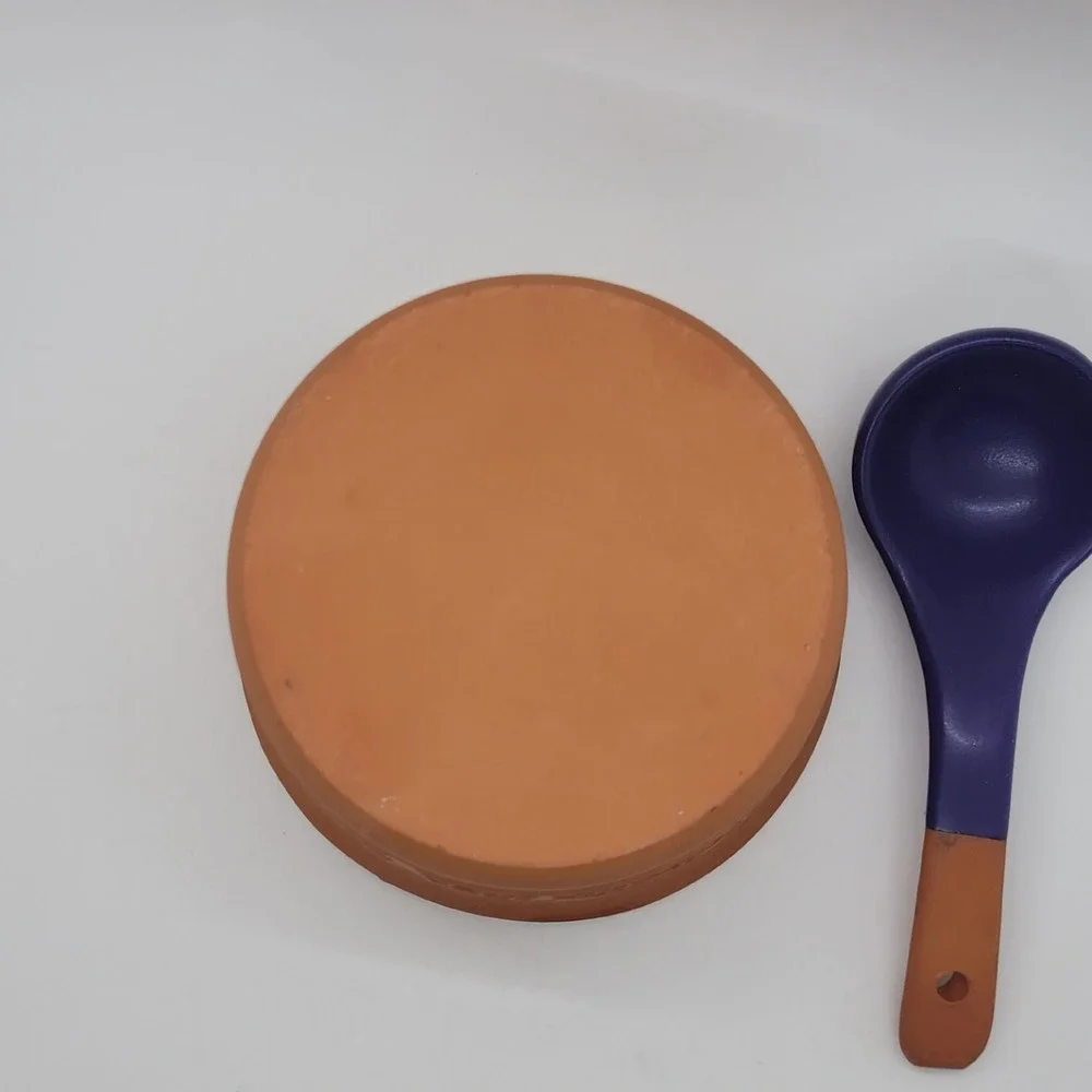 Taco Bell 1998 Kitchen Originals Terracotta Salsa Bowl and Ladle Set